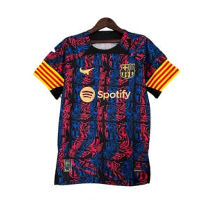 Camisa Barcelona Edição Especial 23/24 - Torcedor Nike Masculina - Preta com detalhes em azul e grená